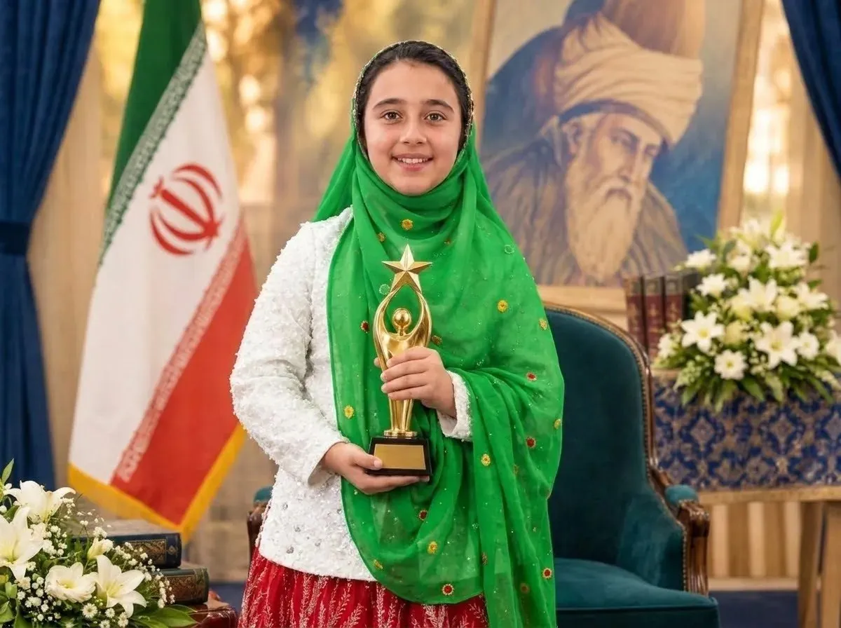 درخشش هنرمند مسجدسلیمانی در جشنواره ملی کودک و مولانا