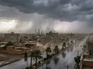 هشدار نارنجی هواشناسی در خوزستان؛ بارش باران، رعدوبرق و طوفان لحظه‌ای در راه است
